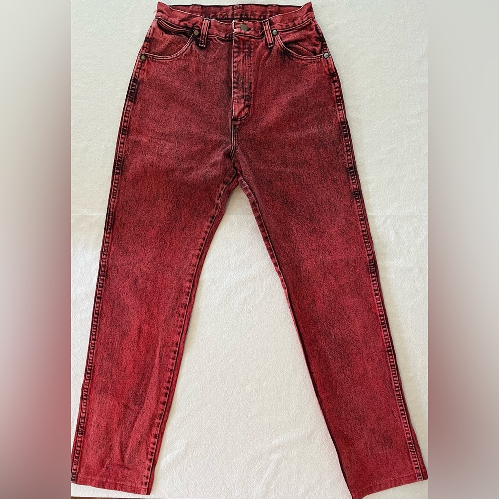 Vintage Red/Pink Wranglers Made in USA Fits 27x31